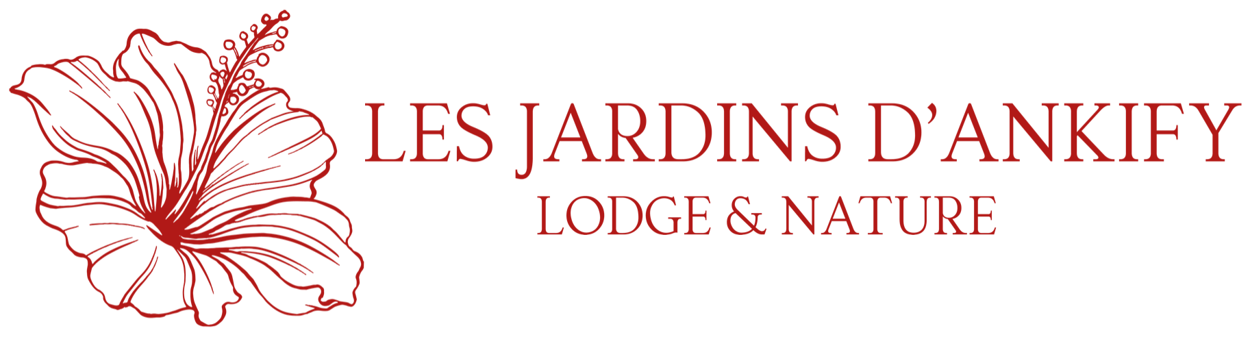 Logo Les jardins d'Ankify rouge